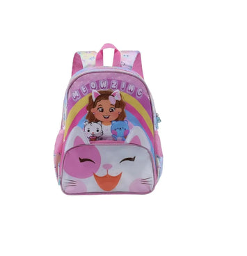 Mochila Infantil Rosa Gatinho