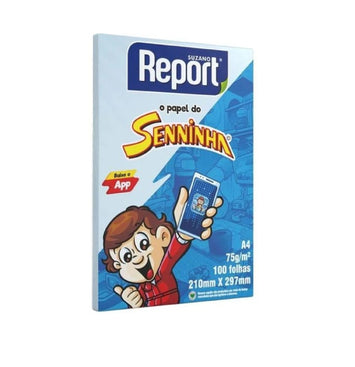Papel Sulfite A4 100 folhas - Azul