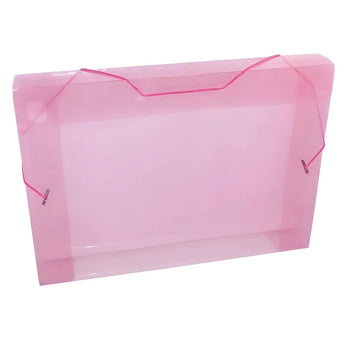 Pasta com Elástico 40mm Ofício - Rosa