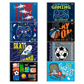 Caderno de Desenho D+ 96 fls Masculino