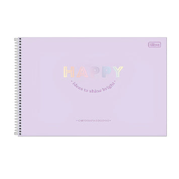 Caderno de Desenho Happy 80 fls