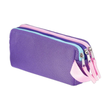 Estojo triplo Mesh - Lilas