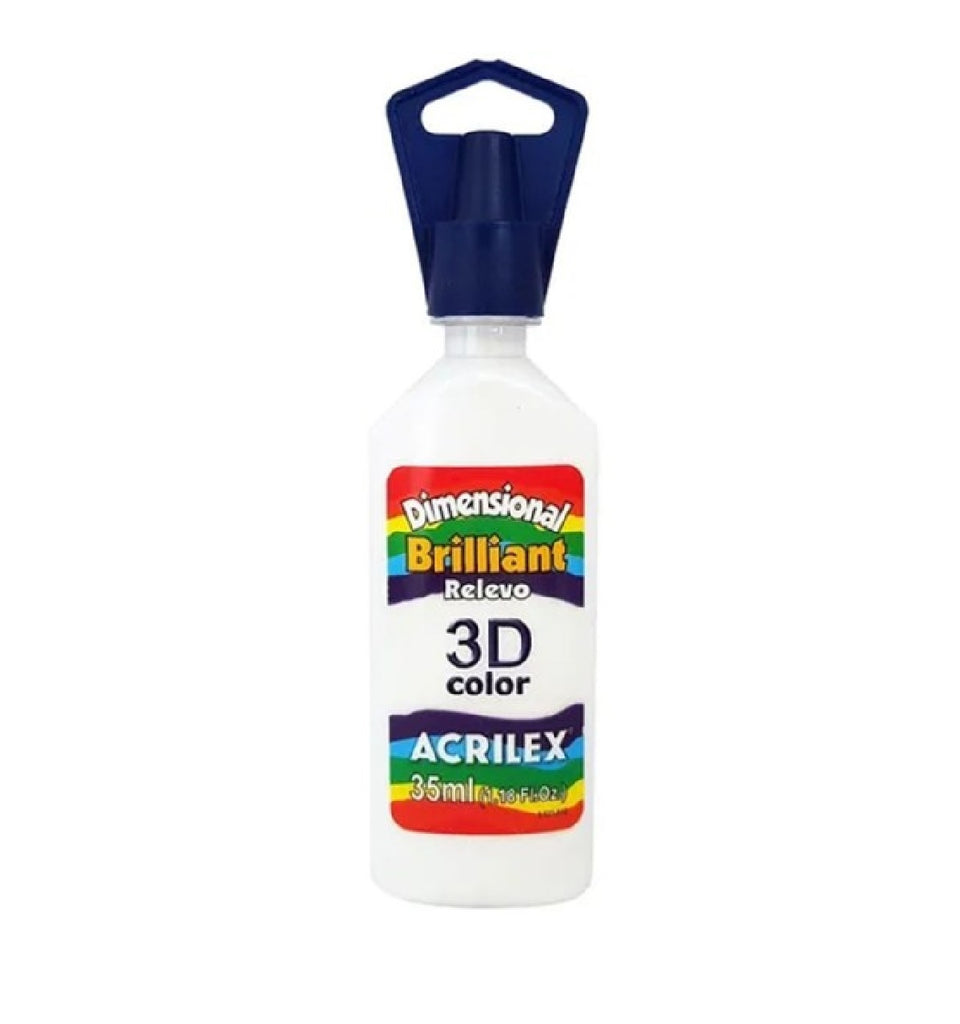 Tinta Dimensional Brilhante 3D 35 ml - Branco