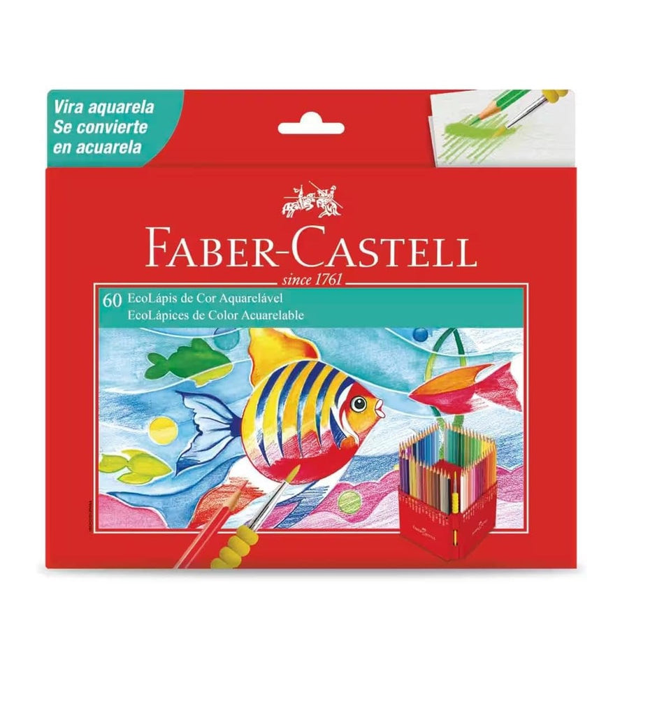 Lápis de Cor Aquarelável 60 Cores - Faber Castell