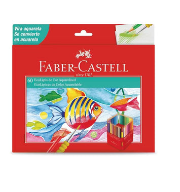 Lápis de Cor Aquarelável 60 Cores - Faber Castell