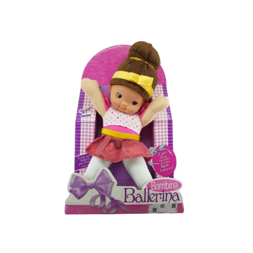 Boneca De Pano Bambina Bailarina Morena - Cortex