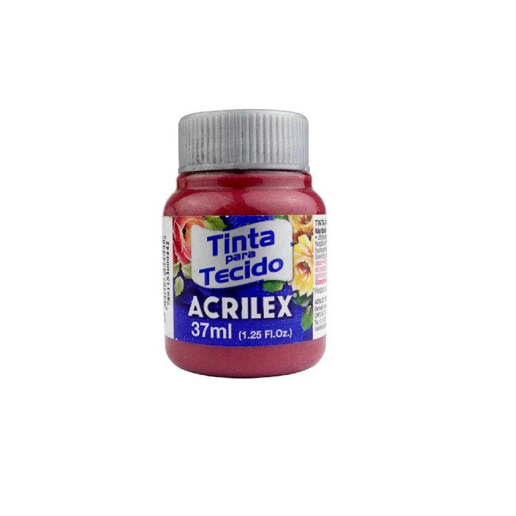 Tinta Tecido Fosca 37 ml  - Vermelho Queimado