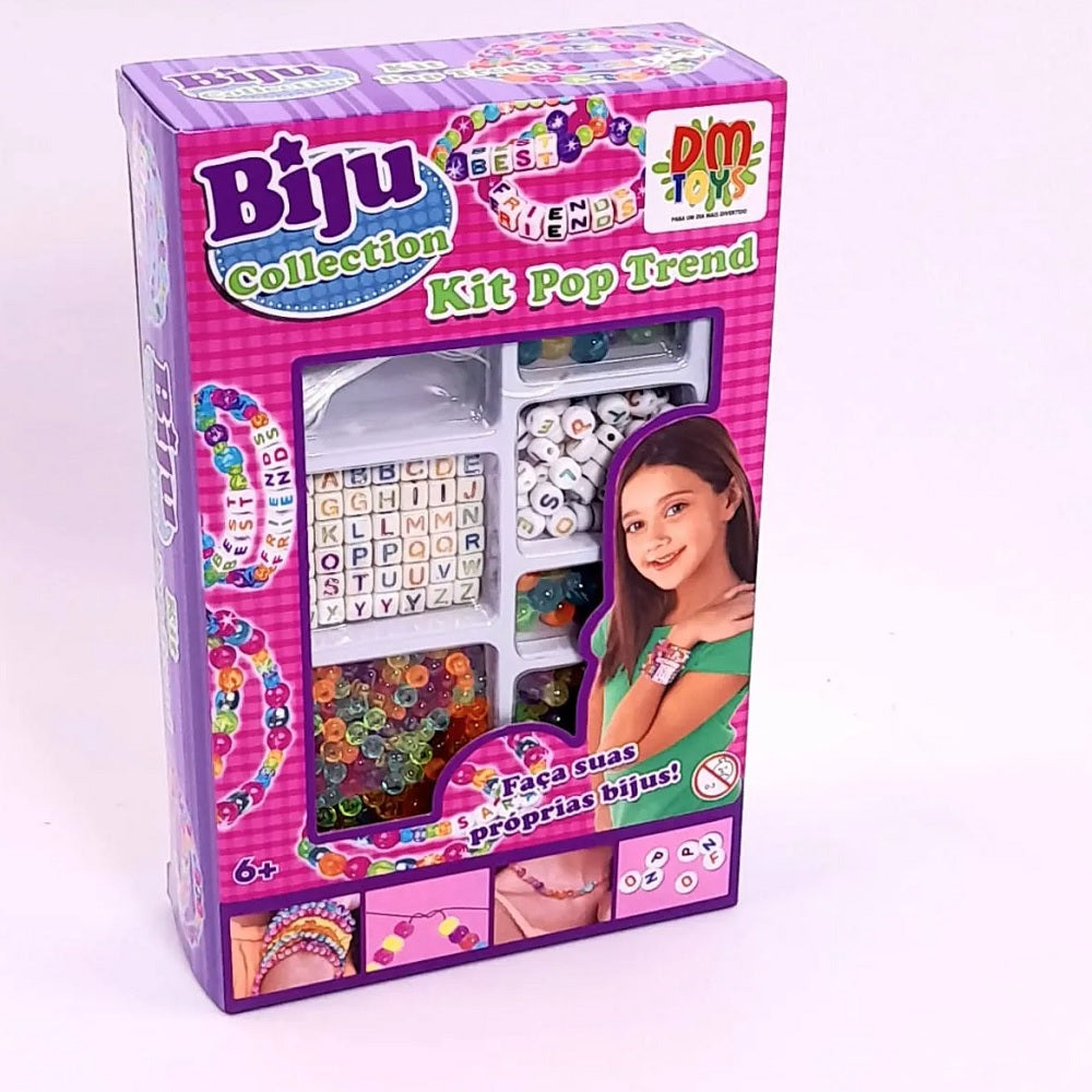 Kit Miçangas Biju Collection Pop Trend - DM Toys