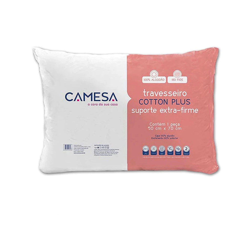 Travesseiro Cotton Plus Suporte Extra Firme