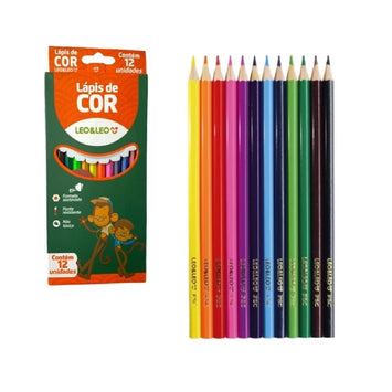 Lápis de Cor c/12 Cores - Leo&Leo