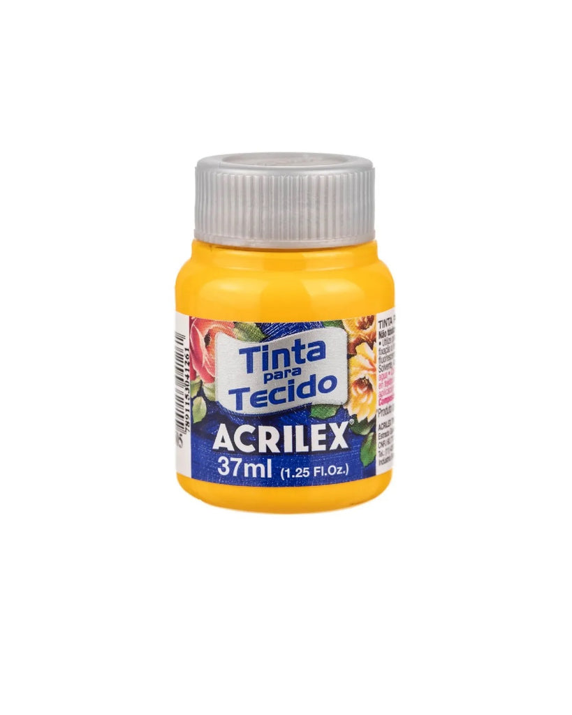 Tinta Tecido Fosca 37 ml  - Amarelo Ouro
