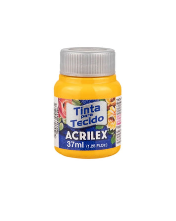 Tinta Tecido Fosca 37 ml  - Amarelo Ouro
