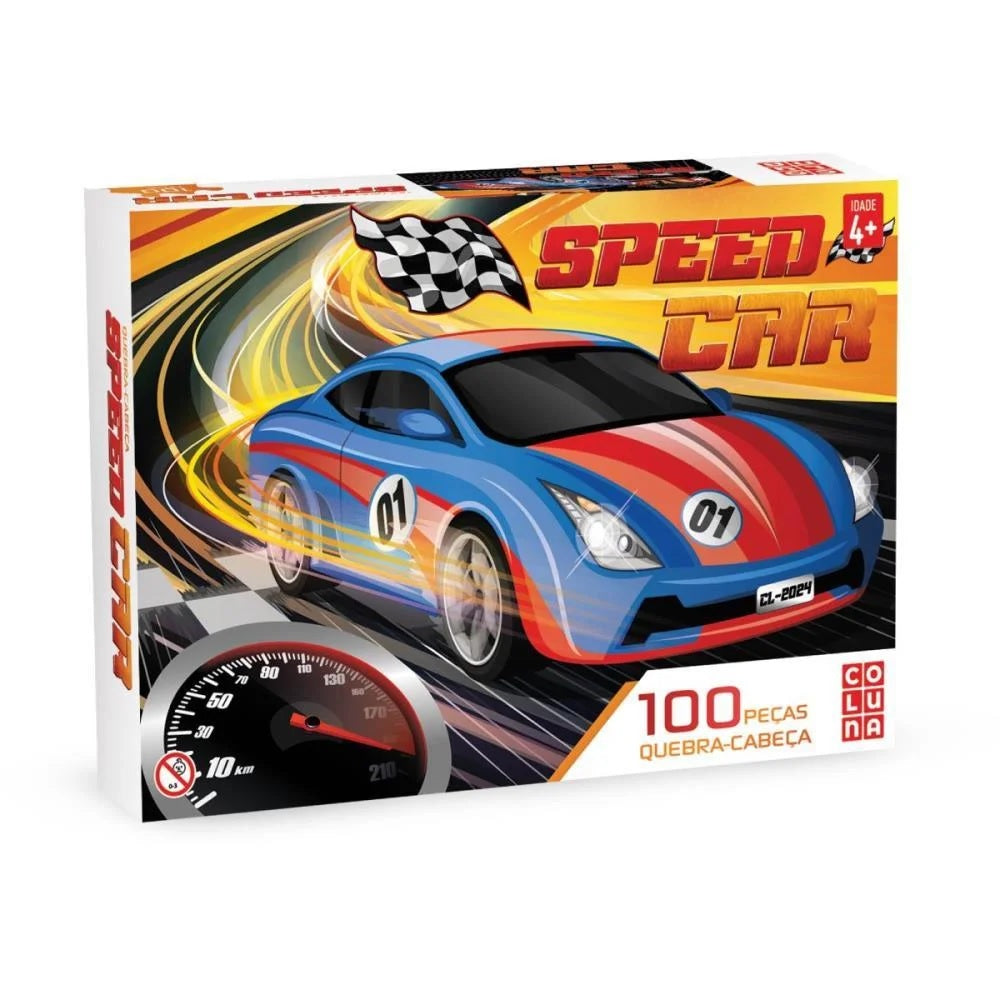 Brinquedo Quebra-Cabeça Speed Car C/100 Peças - Pais & Filhos