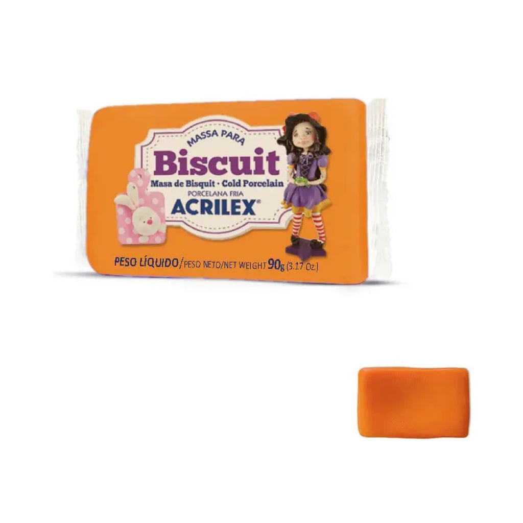 Massa para Biscuit 90g - Laranja