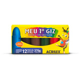 Meu 1° Giz 12 cores - Super Gizão Acrilex