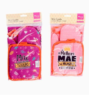 Kit Cozinha Dia das Mães 3 pçs