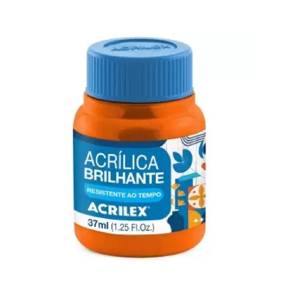 Tinta Acrílica Brilhante 37 ml - Laranja
