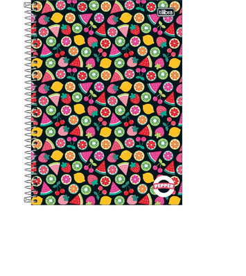 Caderno Pepper Fem. 1 Matéria 80 Folhas - Tlibra
