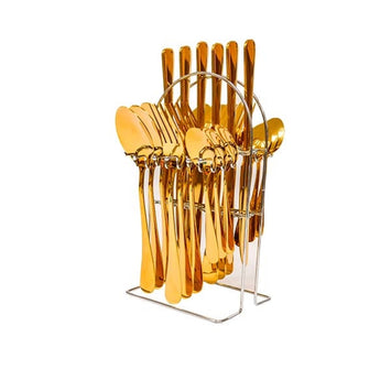 Kit Talheres Inglaterra Golden 25 pçs
