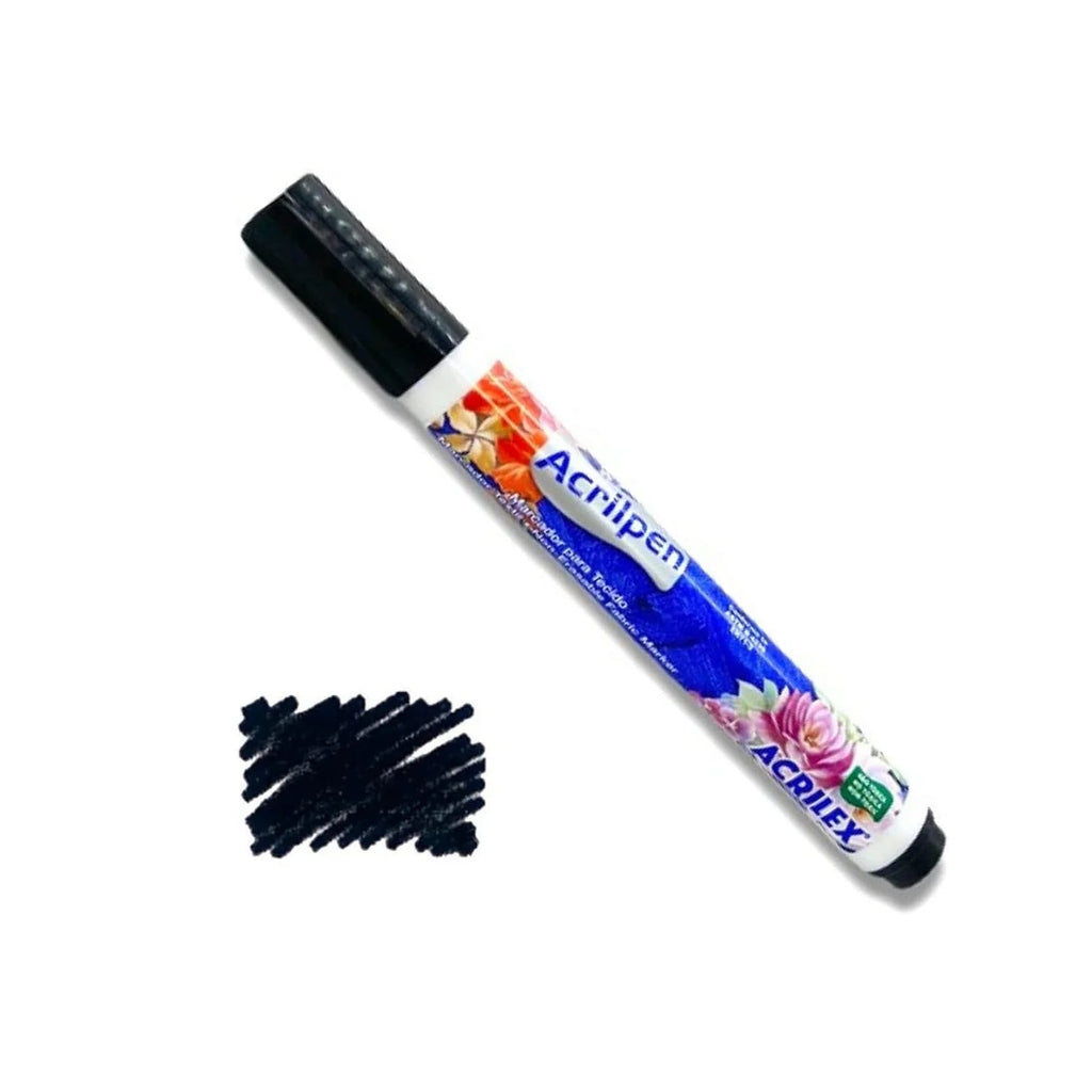 Acrilpen - Caneta para Tecido - Preto