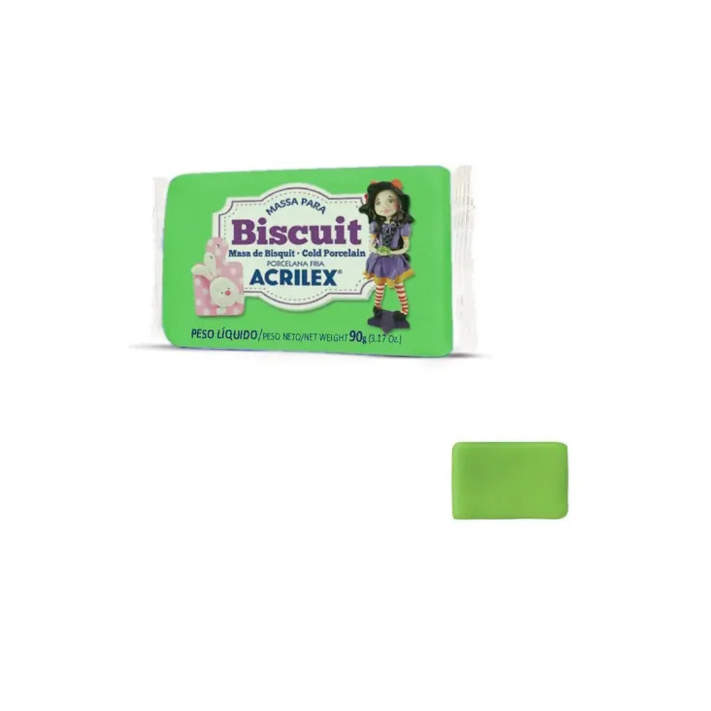 Massa para Biscuit 90g - Verde Folha