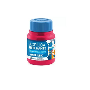 Tinta Acrílica Brilhante 37 ml - Rosa Escuro