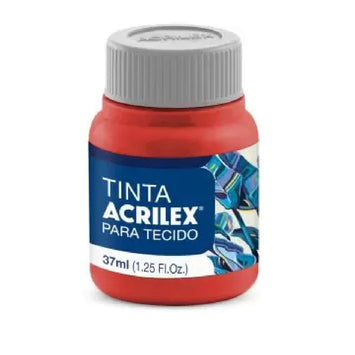 Tinta Tecido Fosca 37 ml  -  Vermelho Escarlate