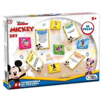Brinquedo Mickey Conhecendo As Emoções C/56 Peças - Pais & Filhos