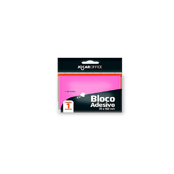 Bloco Adesivo 76 x 102mm Rosa