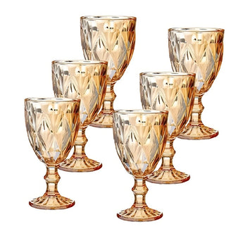 Jogo de Taças Diamond Âmbar - 260 ml