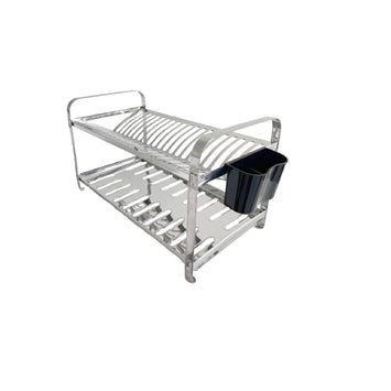 Escorredor de Pratos Aço Inox- 16 pratos
