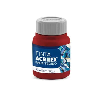 Tinta Tecido Fosca 37 ml  -  Vermelho Profundo