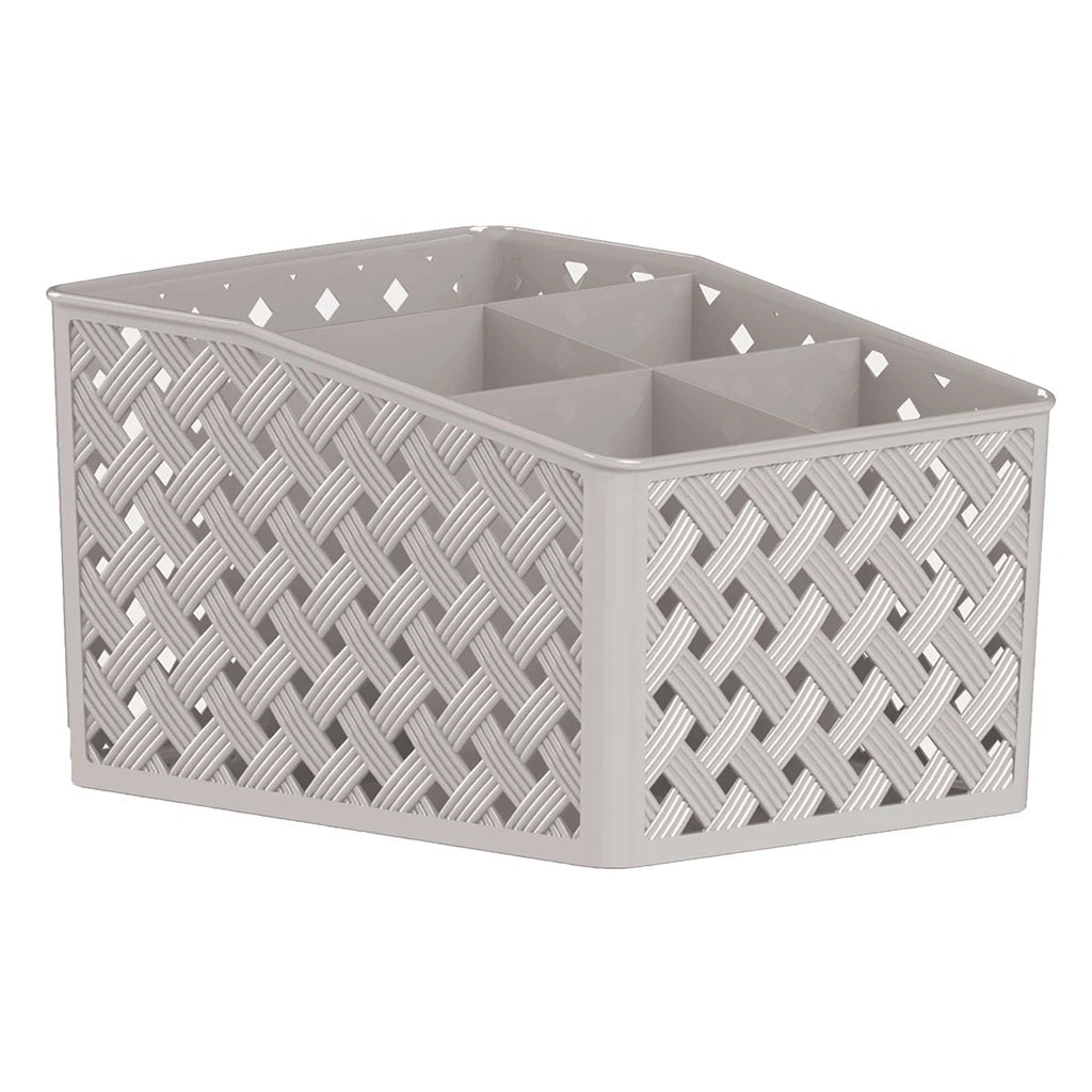 Organizador C/5 Divisórias Rattan Creme - Paramount