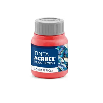 Tinta Tecido Fosca 37 ml  - Coral