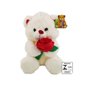 Urso de Pelúcia com Flor