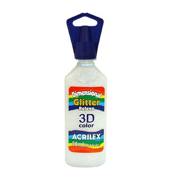 Tinta Dimensional Glitter 3D 35 ml - Cristal