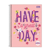 Caderno Capa Dura Universitário 1 Matéria Pepper Feminino 80 Folhas - Tilibra