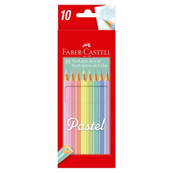 Lápis De Cor Pastel 10 Cores - Faber Castel
