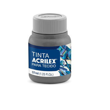 Tinta Tecido Fosca 37 ml  - Cinza