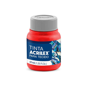 Tinta Tecido Fosca 37 ml  -  Vermelho Vivo