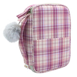 Estojo Box Xadrex com Bolso