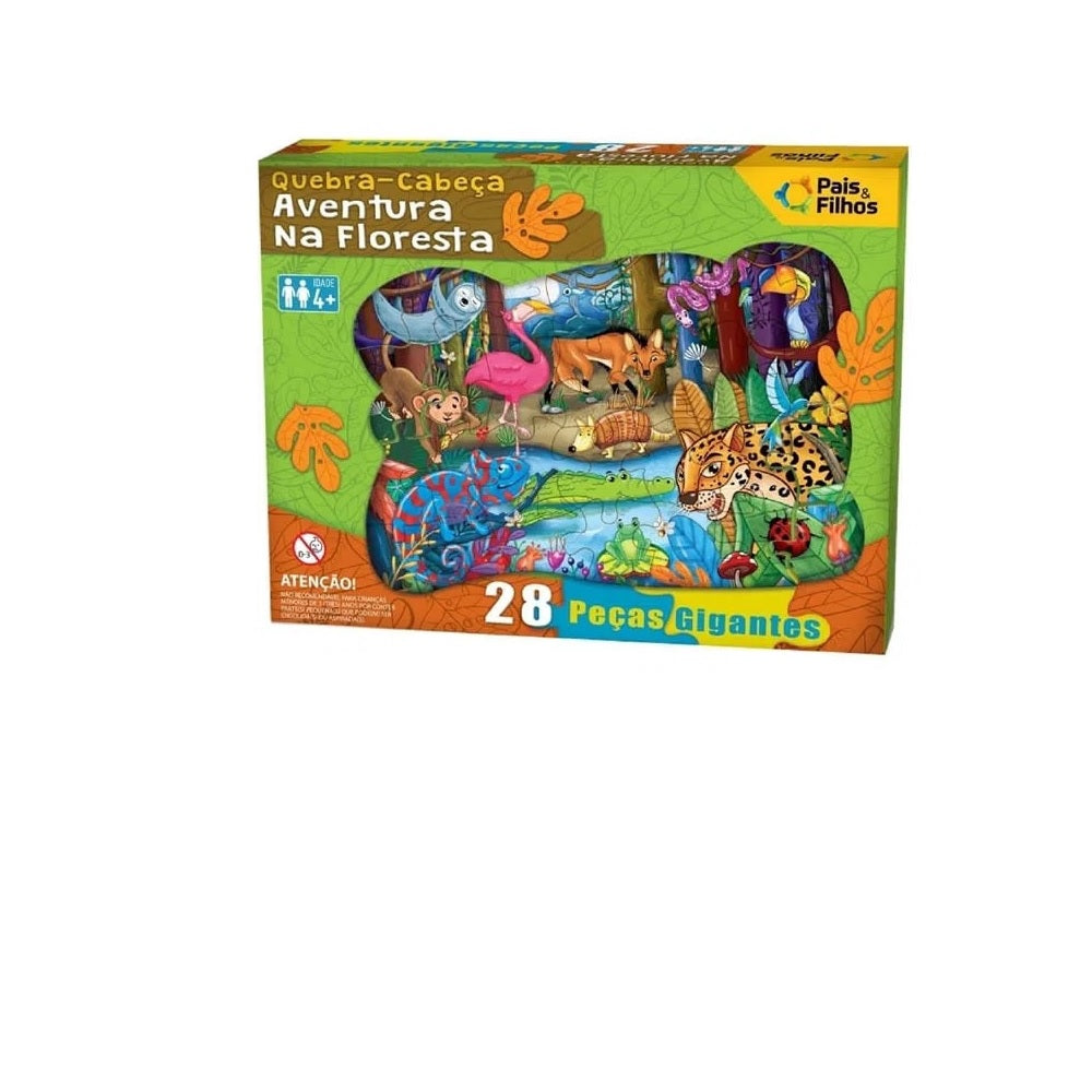 Brinquedo Quebra Cabeça Aventura Na Floresta - Pais & Filhos