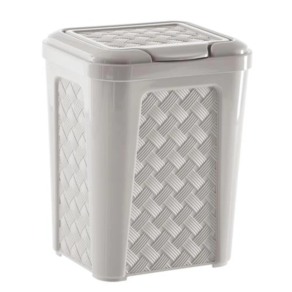 Lixeira Rattan Creme 5,0LTS - Paramount