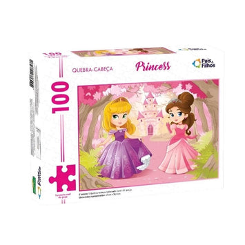 Brinquedo Quebra-Cabeça Princess C/100 Peças - Pais & Filhos
