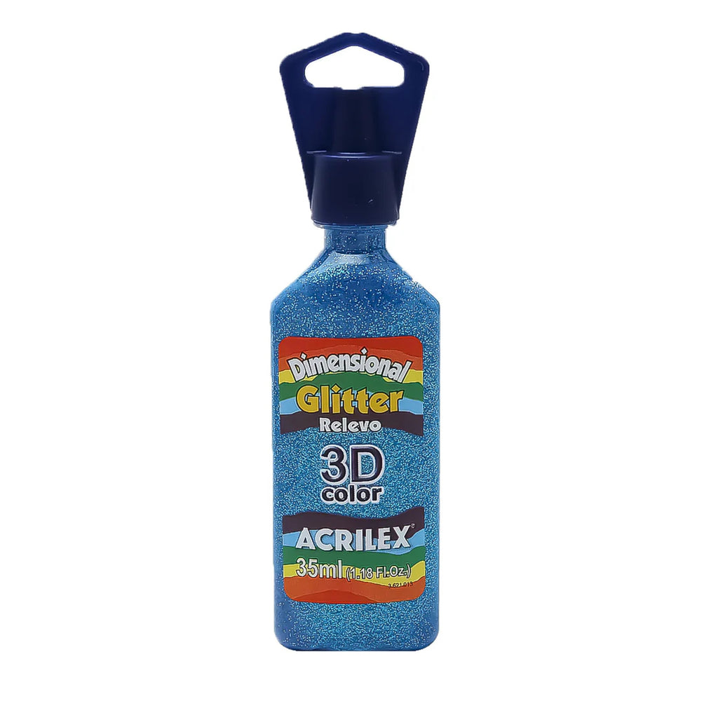 Tinta Dimensional Glitter 3D 35 ml - Azul