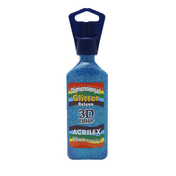 Tinta Dimensional Glitter 3D 35 ml - Azul