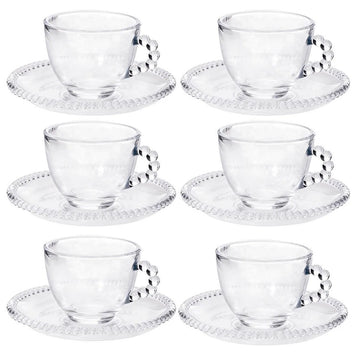 Conjunto De Xícara e Pires 90ml C/12 - Wincy