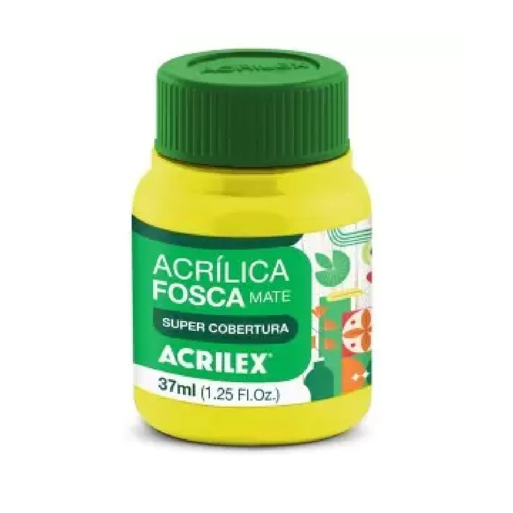 Tinta Acrílica Fosca 37 ml - Amarelo Limão