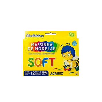 Massinha De Modelar 180g c/12 cores - Acrilex