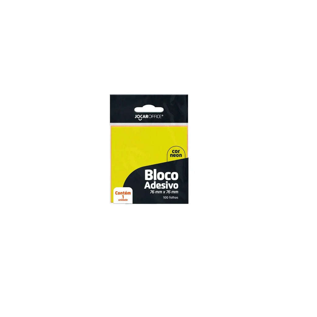Bloco Adesivo 76x76 mm - Amarelo